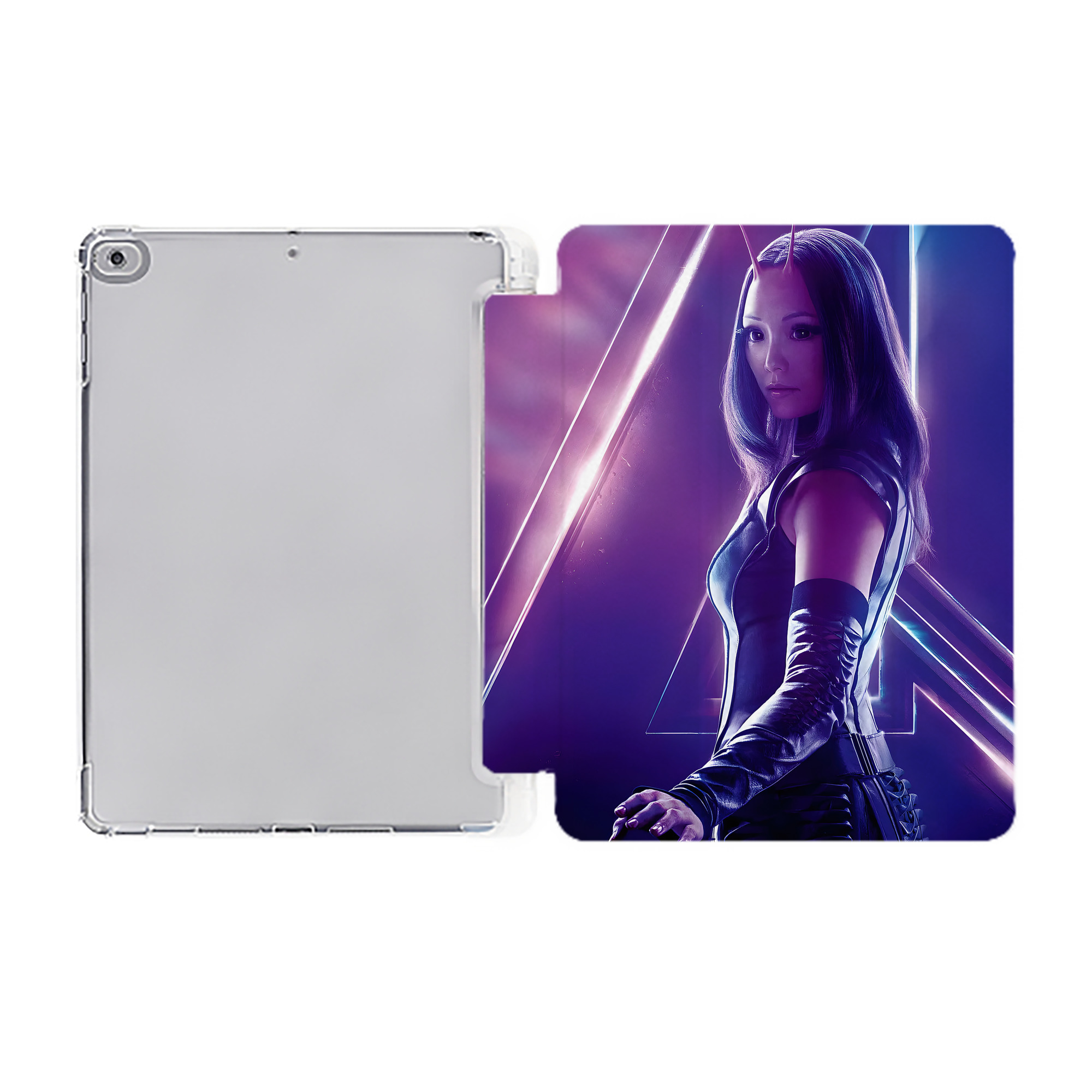 （画像用） アベンジャーズ The Avengers IPad ケース ペン収納付き 三つ折りスタンド PUレザー×シリコン 対応機種9.5/10.5/10.9インチ
